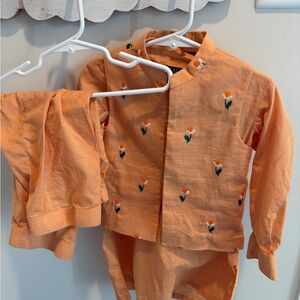 Shahbaleh Boys Pakistani Kurta Shalwar with Vest 3 piece outfit 2T